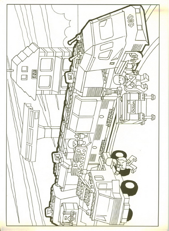 Plansa de colorat cu Lego 25 18